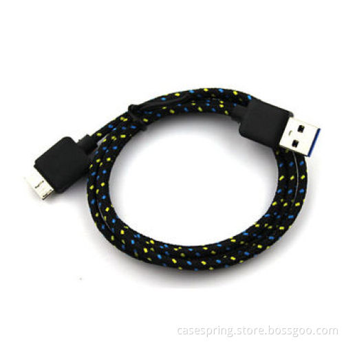 Braided fabric USB cable for Samsung Note 3/S5New